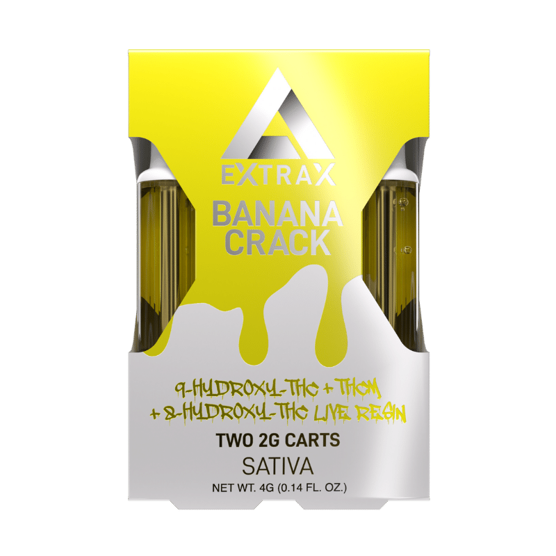 Banana Crack HXY9-THC + THCM + HXY8-THC Live Resin 2G Cartridge – 2 Pack