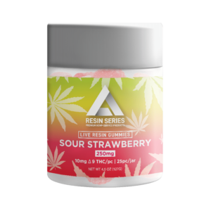 Sour Strawberry Live Resin Delta-9 THC Gummies