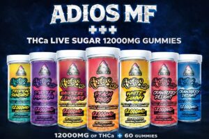 Adios MF THCa Live Sugar 12000mg Gummies