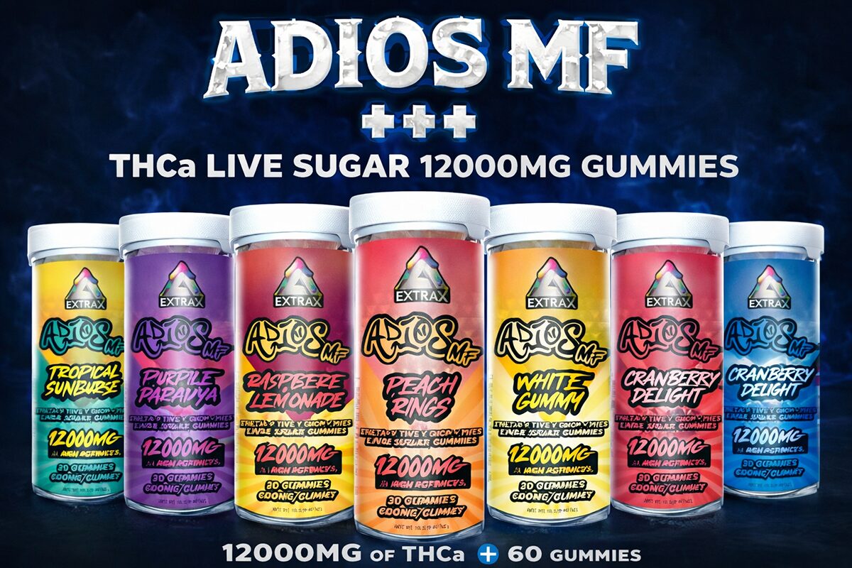 Adios MF THCa Live Sugar 12000mg Gummies