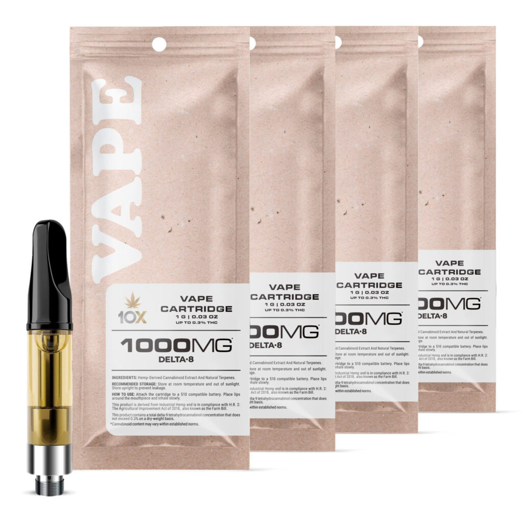 1,000mg Delta 8 Vape Carts Bundle – 10X