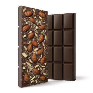1,200mg Dark Chocolate & Almond Bar – Delta 8