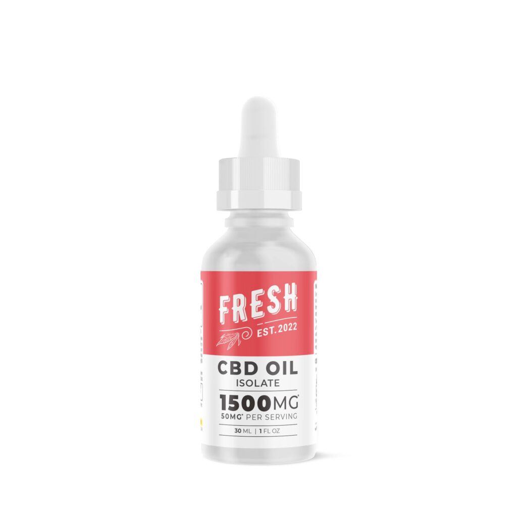 CBD Isolate Oil – 1,500mg – Fresh