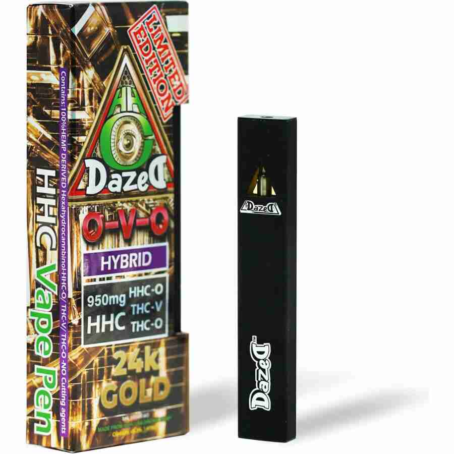 DazeD8 24k Gold HHC-O + THCV + THC-O Disposable (1g)