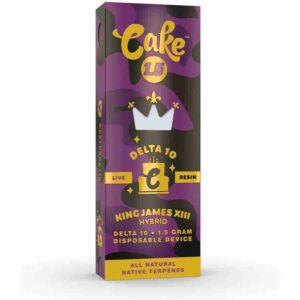 Cake King James XIII Live Resin Delta 10 Disposable (1.5g)
