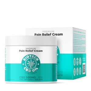CBD Pain Relief Cream – 500mg – 4oz – Biotech CBD