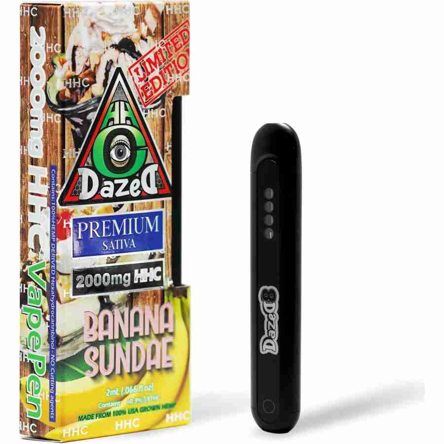 DazeD8 Banana Sundae HHC Disposable (2g)