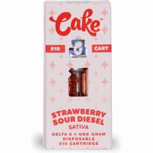 Cake Strawberry Sour Diesel Delta 8 Cartridge (1g)