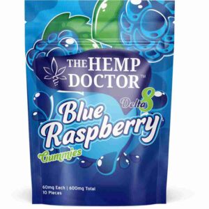 Hemp Doctor Blue Raspberry 60mg Gummies (10pc)