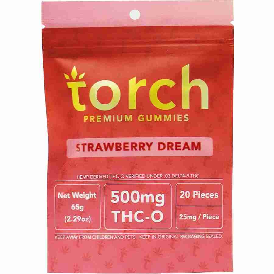 Torch Strawberry Dream THC-O 25mg Gummies (20pc)