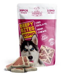 Beefy Bites – CBD Pet Treats For Dogs – 105mg – MediPets