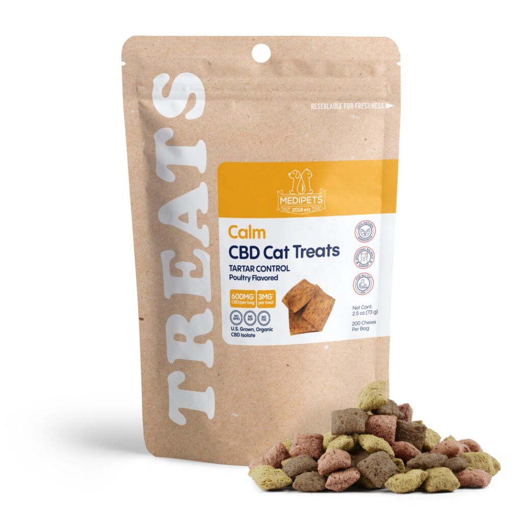 Cat Cafe Tartar Control – CBD Pet Treats For Cats – 600mg – MediPets