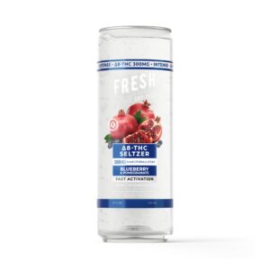 D8 Nano Blueberry & Pomegranate THC Seltzer – 300mg – Fresh