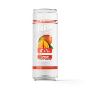 D8 Nano Mango THC Seltzer – 300mg – Fresh