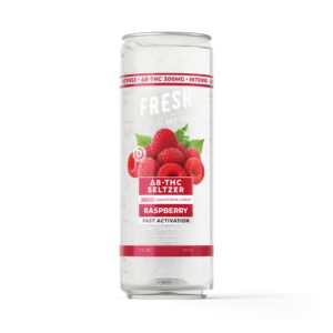 D8 Nano Raspberry THC Seltzer – 300mg – Fresh
