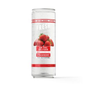 D8 Nano Strawberry THC Seltzer – 300mg – Fresh