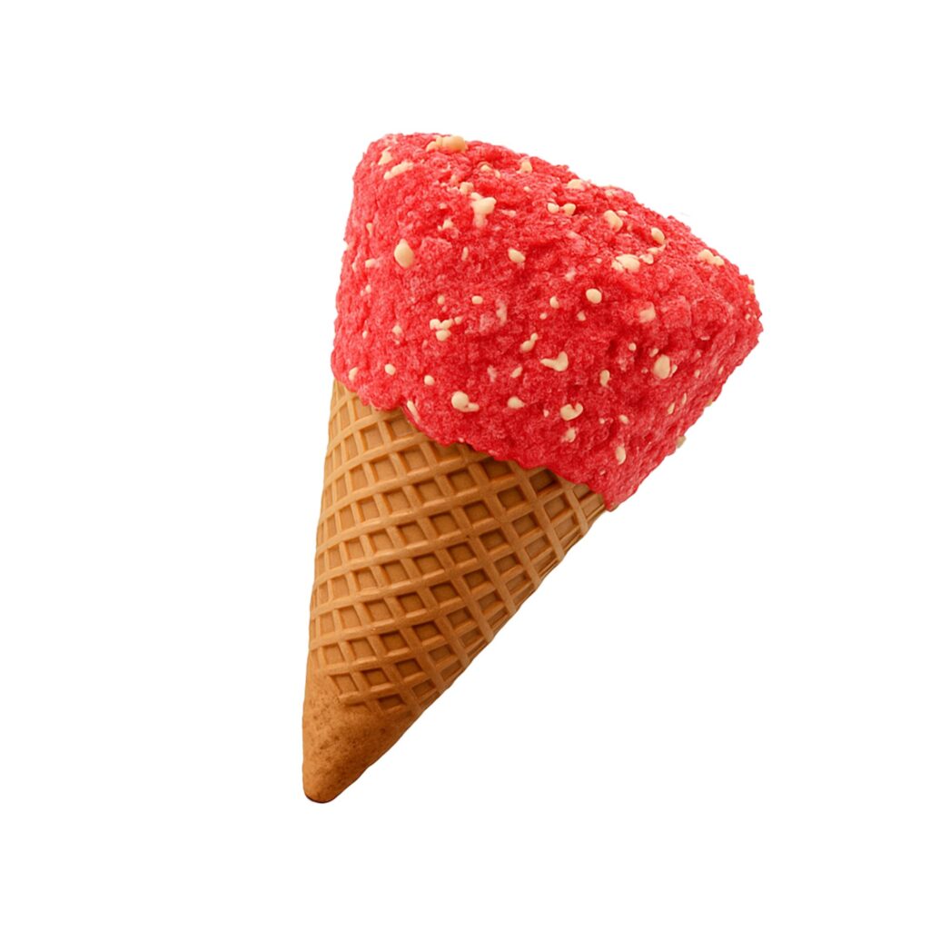 D8, THCP Waffle Cones – 100mg – Strawberry + White Chocolate – Chill Plus (1,200mg)