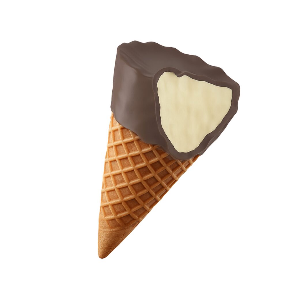 D8, THCP Waffle Cones – 100mg – White Chocolate – Chill Plus (1,200mg)