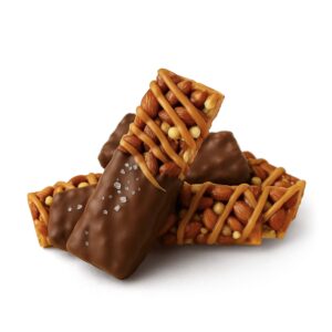 Delta 8 Caramel Almond & Sea Salt Nut Bar – 100mg – Chill Plus