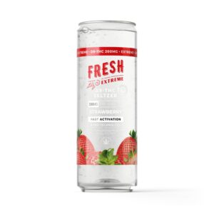 Delta 9 Nano Strawberry THC Seltzer – 200mg – Fresh