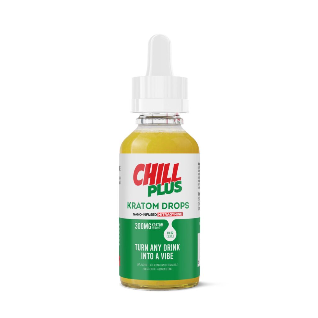 Mitragynine Nano Unflavored Oil Drops – 300mg – Chill Plus