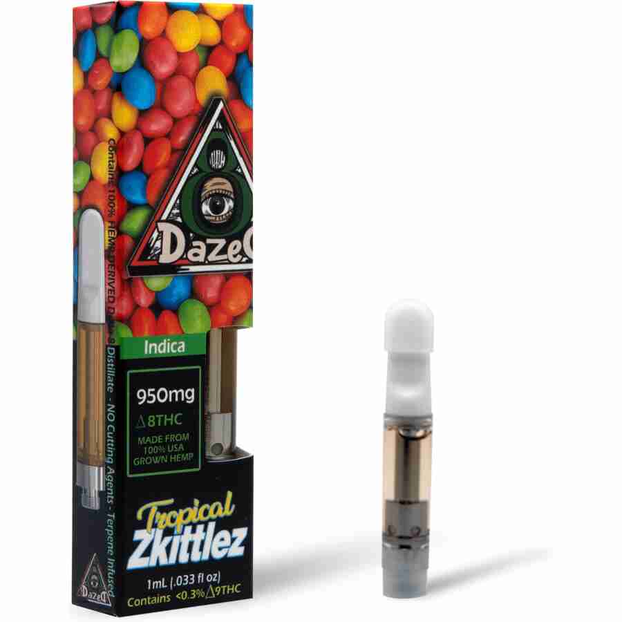 DazeD8 Tropical Zkittlez Delta 8 Cartridge (1g)