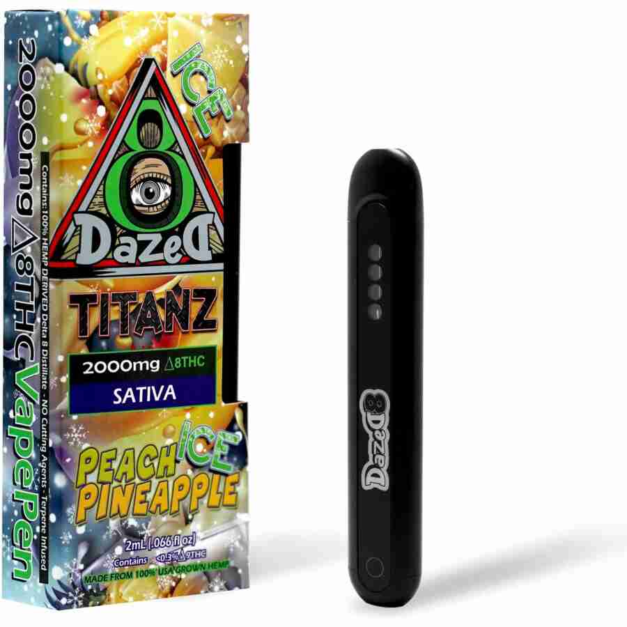 DazeD8 Peach Pineapple Ice Delta 8 Disposable (2g)