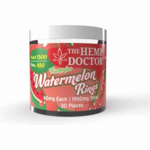Hemp Doctor 65mg D8 + D9 Watermelon Rings (30pc)