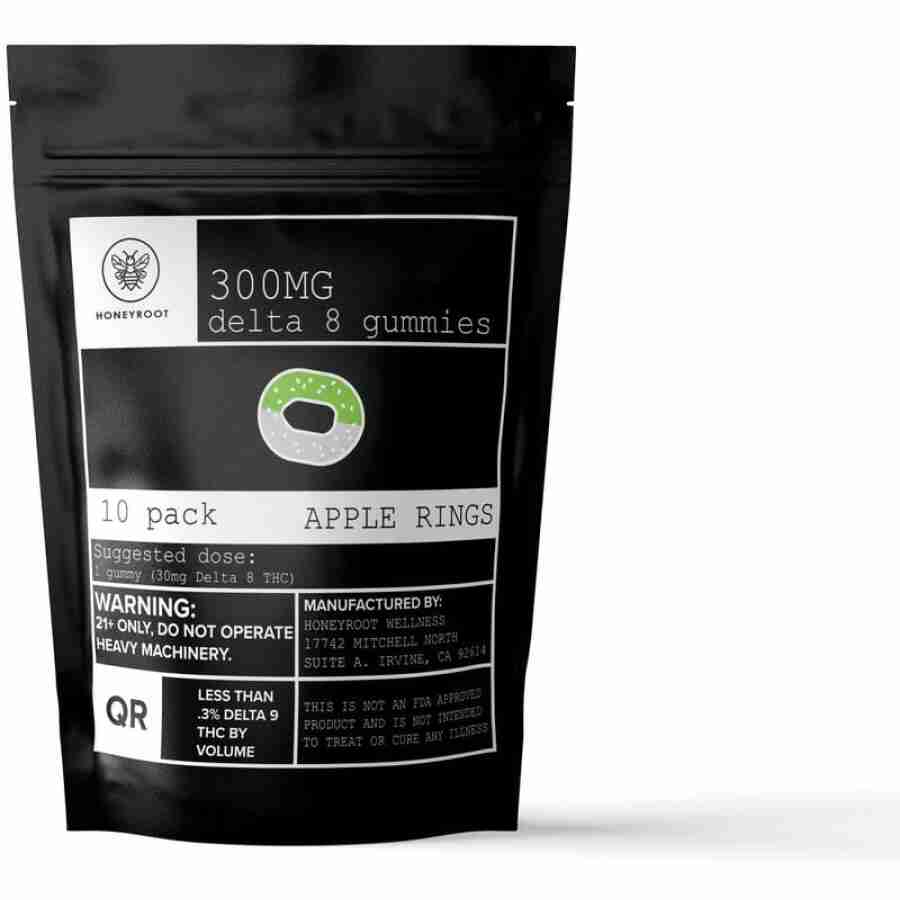 HoneyRoot Apple Rings 30mg Gummies (10pc)