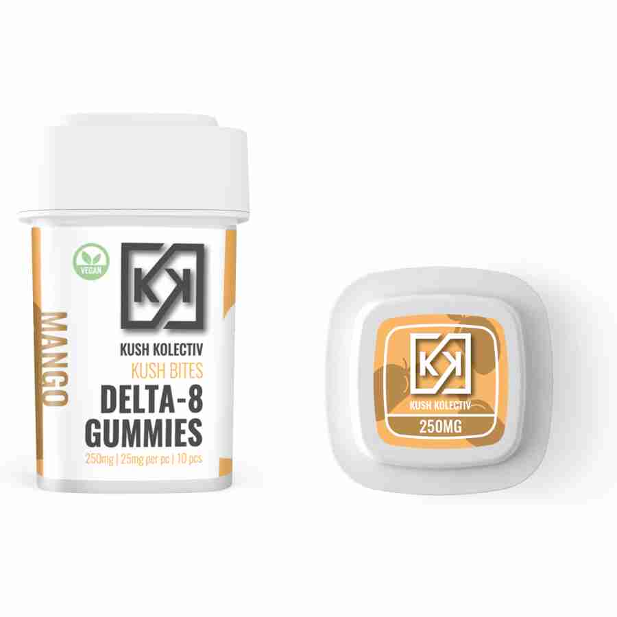 Kush Kolectiv Mango 25mg Delta 8 Gummies (10pc)
