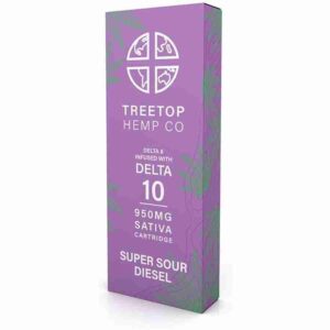 TreeTop Super Sour Diesel 1g Delta 10 Cartridge