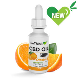 CBD Tincture Oil – Orange Flavor – 500mg – 30ml