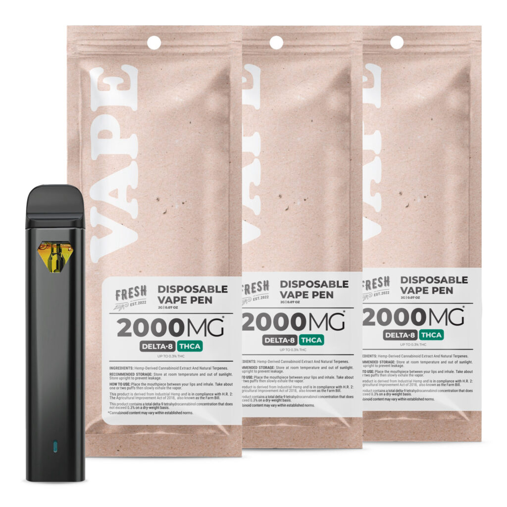 2,000mg D8 & THCA Vape Pens Bundle – Fresh